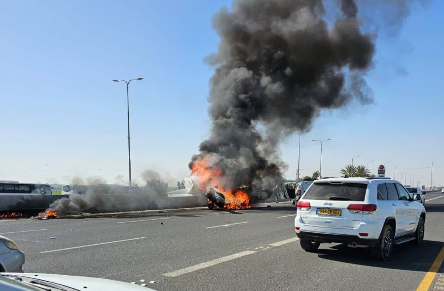 فيديو : قتيلان في حادث تحطم طائرة خفيفة في النقب